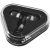 Rebel Earbuds, ABS plastic, solid black,White