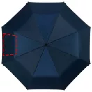 Umbrela 21.5 inch pliabila, cu deschidere si inchidere automata, Everestus, AX, poliester, albastru, argintiu