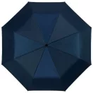 Umbrela 21.5 inch pliabila, cu deschidere si inchidere automata, Everestus, AX, poliester, albastru, argintiu
