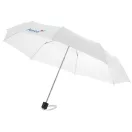 Umbrela pliabila 21.5 inch, cadru metalic, maner plastic, Everestus, 20IAN2437, Alb, Poliester