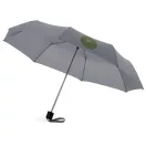 Umbrela pliabila 21.5 inch, cadru metalic, maner plastic, Everestus, 20IAN2432, Gri, Poliester