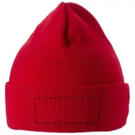 Irwin beanie, Unisex, 1x1 Rib knit of 100% Acrylic, Red