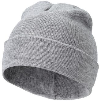   Irwin beanie, Unisex, 1x1 Rib knit of 100% Acrylic, Grey melange