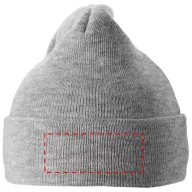   Irwin beanie, Unisex, 1x1 Rib knit of 100% Acrylic, Grey melange