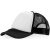 Trucker 5 panel cap, Unisex, Polyester and Foam, solid black,White