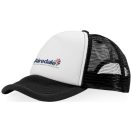 Trucker 5 panel cap, Unisex, Polyester and Foam, solid black,White