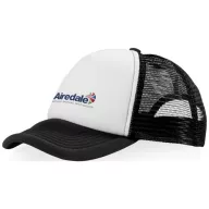   Trucker 5 panel cap, Unisex, Polyester and Foam, solid black,White