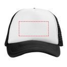 Trucker 5 panel cap, Unisex, Polyester and Foam, solid black,White