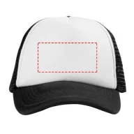   Trucker 5 panel cap, Unisex, Polyester and Foam, solid black,White