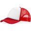 Trucker 5 panel cap, Unisex, Polyester and Foam, Red,White