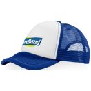 Trucker 5 panel cap, Unisex, Polyester and Foam, Royal blue,White