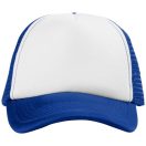 Trucker 5 panel cap, Unisex, Polyester and Foam, Royal blue,White