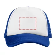   Trucker 5 panel cap, Unisex, Polyester and Foam, Royal blue,White