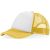 Trucker 5 panel cap, Unisex, Polyester and Foam, Yellow,White