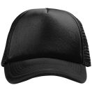 Trucker 5 panel cap, Unisex, Polyester and Foam, solid black