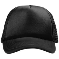 Trucker 5 panel cap, Unisex, Polyester and Foam, solid black