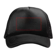 Trucker 5 panel cap, Unisex, Polyester and Foam, solid black