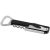 Milo waitress knife, ABS plastic body with stainless steel parts, solid black, Silver  