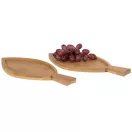 Set platouri de servit, 2 piese, in forma de peste, Everestus, AE, bambus