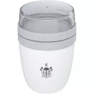 Caserola pranz cu 2 compartimente, 21MAR1236, 500 ml, 15xØ 10 cm, Mepal, Polipropilena, Plastic, Alb