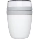 Caserola pranz cu 2 compartimente, 21MAR1236, 500 ml, 15xØ 10 cm, Mepal, Polipropilena, Plastic, Alb