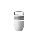 Caserola pranz cu 2 compartimente, 21MAR1236, 500 ml, 15xØ 10 cm, Mepal, Polipropilena, Plastic, Alb