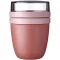 Caserola pentru pranz, Mepal, 2610E17345, 500 ml, 15xØ10 cm, Polipropilena, Plastic, Roz