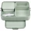 Caserola pentru pranz, Mepal, 2610E17359, 1500 ml, 25.5x6.5x17 cm, Polipropilena, Verde Sage