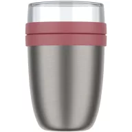  Caserola pentru pranz, Mepal, 2610E17344, 500 ml, 10.7x15.1x10.7 cm, Otel inoxidabil, Roz