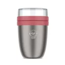 Caserola pentru pranz, Mepal, 2610E17344, 500 ml, 10.7x15.1x10.7 cm, Otel inoxidabil, Roz