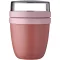 Caserola pentru pranz, Mepal, 2610E17354, 300 ml, 12.8xØ9.1 cm, Polipropilena, Roz