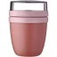 Caserola pentru pranz, Mepal, 2610E17354, 300 ml, 12.8xØ9.1 cm, Polipropilena, Roz