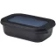 Caserola pentru pranz, Mepal, 2610E17322, 500 ml, 17.6x5.1x12.6 cm, Polipropilena, Polietilena, Negru