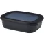 Caserola pentru pranz, Mepal, 2610E17311, 1000 ml, 21.2x6.1x16.2 cm, Polipropilena, Polietilena, Negru