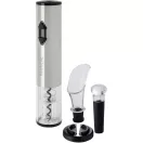 Tirbuson electric cu accesorii vin, Seasons, 21OCT0975, 22.5 x Ø 4.6 cm, ABS, Plastic, Argintiu
