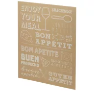   Tocator alimente, Seasons, 21OCT1329, 30 x 1 x 23 cm, Bambus, Natur