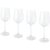 Set 4 pahare de vin alb, Seasons, 21OCT1352, 18 x 24.8 x 18 cm, Sticla, Transparent