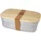 Caserola pentru pranz, Seasons, 22FEB0062, 700 ml, 18x6x12 cm, Bambus, Otel, Natur