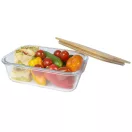 Caserola pranz, 1000 ml, 2509E14923, Seasons, 20x6.5x15xØ 796 cm, Bambus,  Sticla, Verde heather