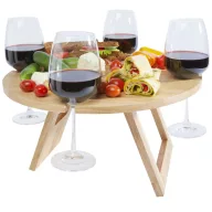   Masa pliabila de camping, Seasons, 22FEB1399, 20xØ 40 cm, Lemn, Natur