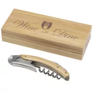   Tirbuson chelner, Seasons, 22FEB0030, 14.9x3x5.9 cm, Bambus, Otel, Natur