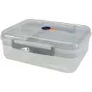 Caserola pentru pranz, Everestus, 2610E17300, 900 ml, 21.9x7.6x18.6 cm, Polipropilena, Gri Light
