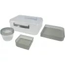 Caserola pentru pranz, Everestus, 2610E17300, 900 ml, 21.9x7.6x18.6 cm, Polipropilena, Gri Light