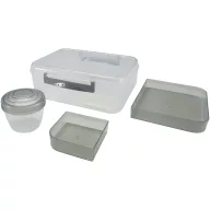   Caserola pentru pranz, Everestus, 2610E17300, 900 ml, 21.9x7.6x18.6 cm, Polipropilena, Gri Light