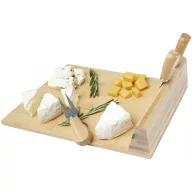   Platou de bucatarie cu 3 ustensile, Seasons, 22FEB0070, 30x7.6x34.2 cm, Bambus, Otel, Natur