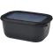 Caserola pentru pranz, Mepal, 2610E17315, 1500 ml, 21.2x9x16.2 cm, Polipropilena, Polietilena, Negru