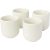 Set 4 cani expresso, Seasons, 42FEB230450, 90 ml, 6.2x5.8 cm, Ceramica, Alb