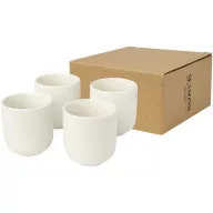   Set 4 cani espresso, Seasons, 42FEB230450, 90 ml, 6.2x5.8 cm, Ceramica, Alb
