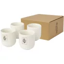 Set 4 cani espresso, Seasons, 42FEB230450, 90 ml, 6.2x5.8 cm, Ceramica, Alb