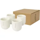 Set 4 cani espresso, Seasons, 42FEB230450, 90 ml, 6.2x5.8 cm, Ceramica, Alb